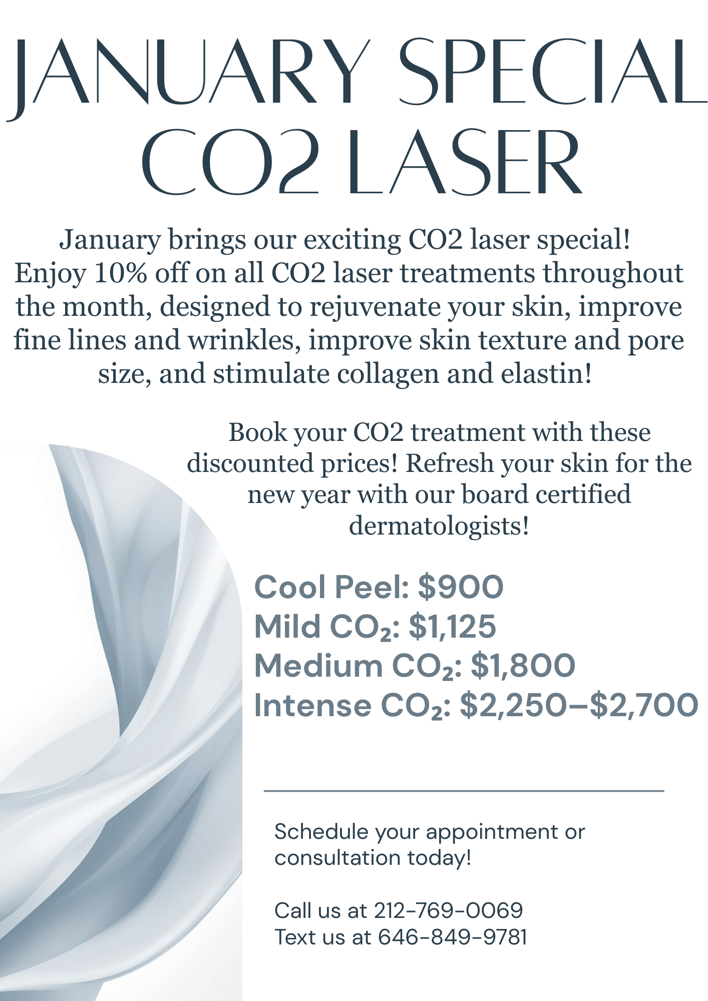 Flyer January CO2 Laser Promotion