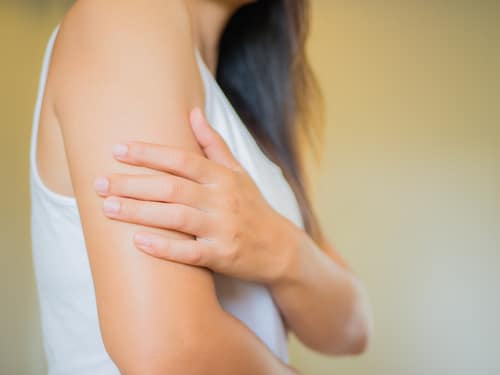 Closeup,Female's,Arm.,Arm,Pain,And,Injury.,Health,Care,And