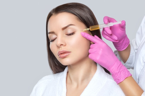 Cosmetologist,Does,Prp,Therapy,On,The,Face,Of,A,Beautiful