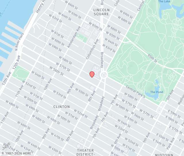 Location Map: 330 W 58th Street, Suite 407 New York, NY 10019